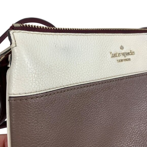 KATE SPADE New York Triple Gusset Crossbody Bag Colorblock Leather - Picture 3 of 16